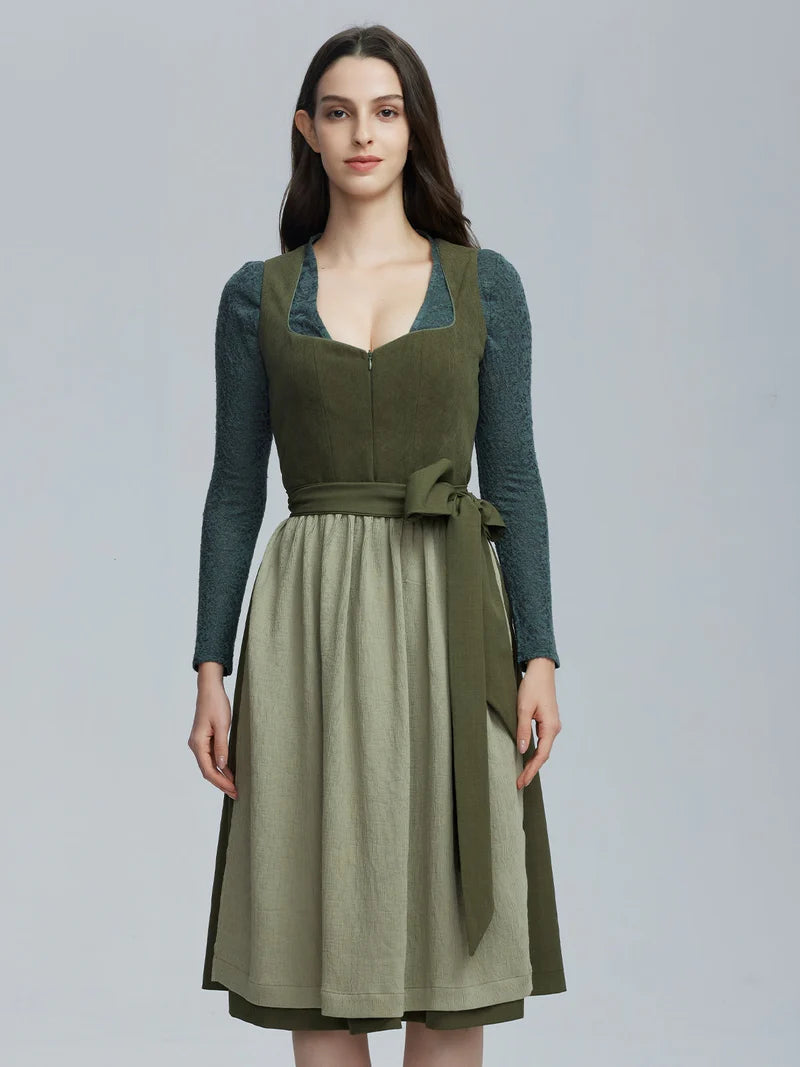 Samt Dirndl Grün: Ein Hauch von Natur und Luxus