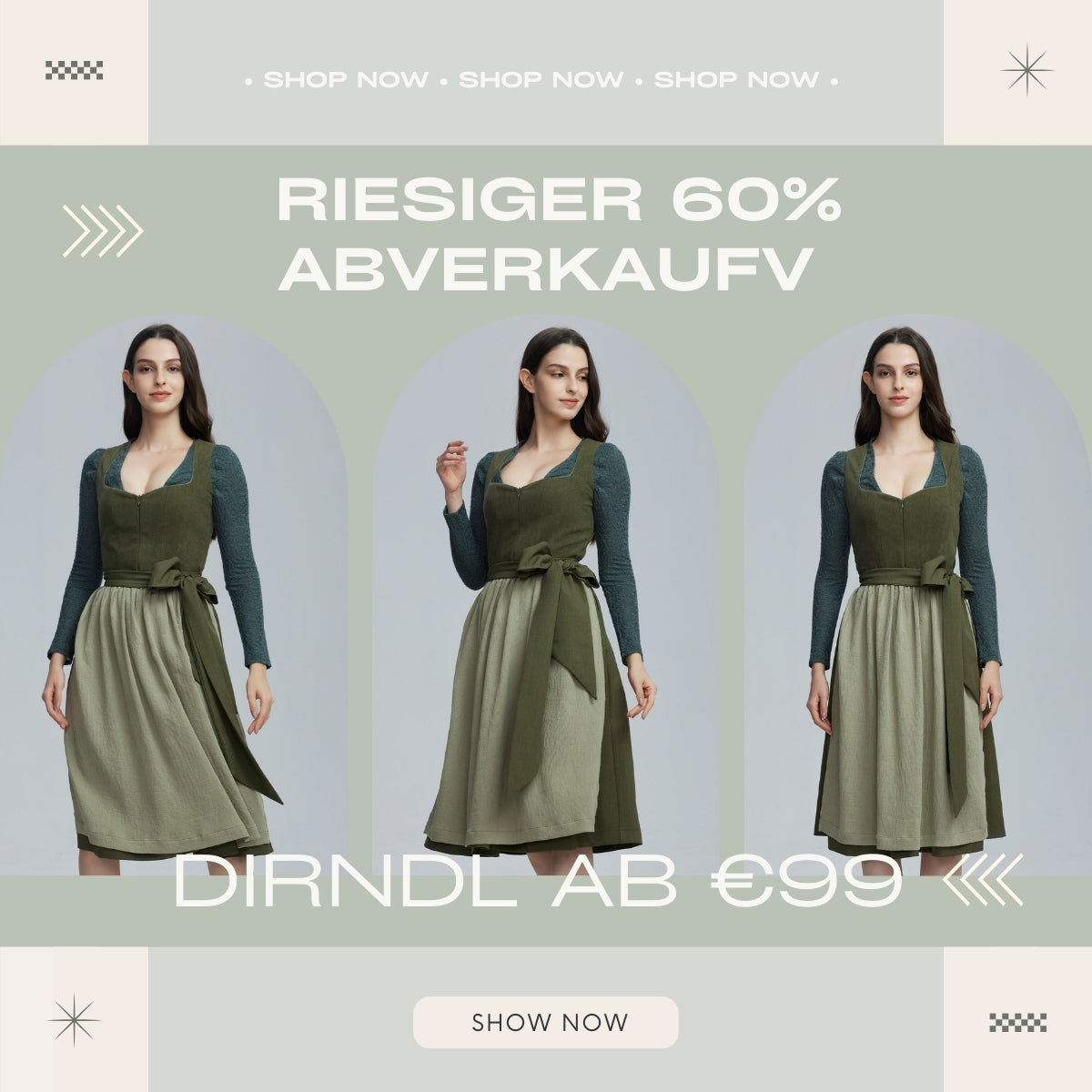 Dirndl 2025: Grün als dominierende Farbe für Spätsommer und Oktoberfest