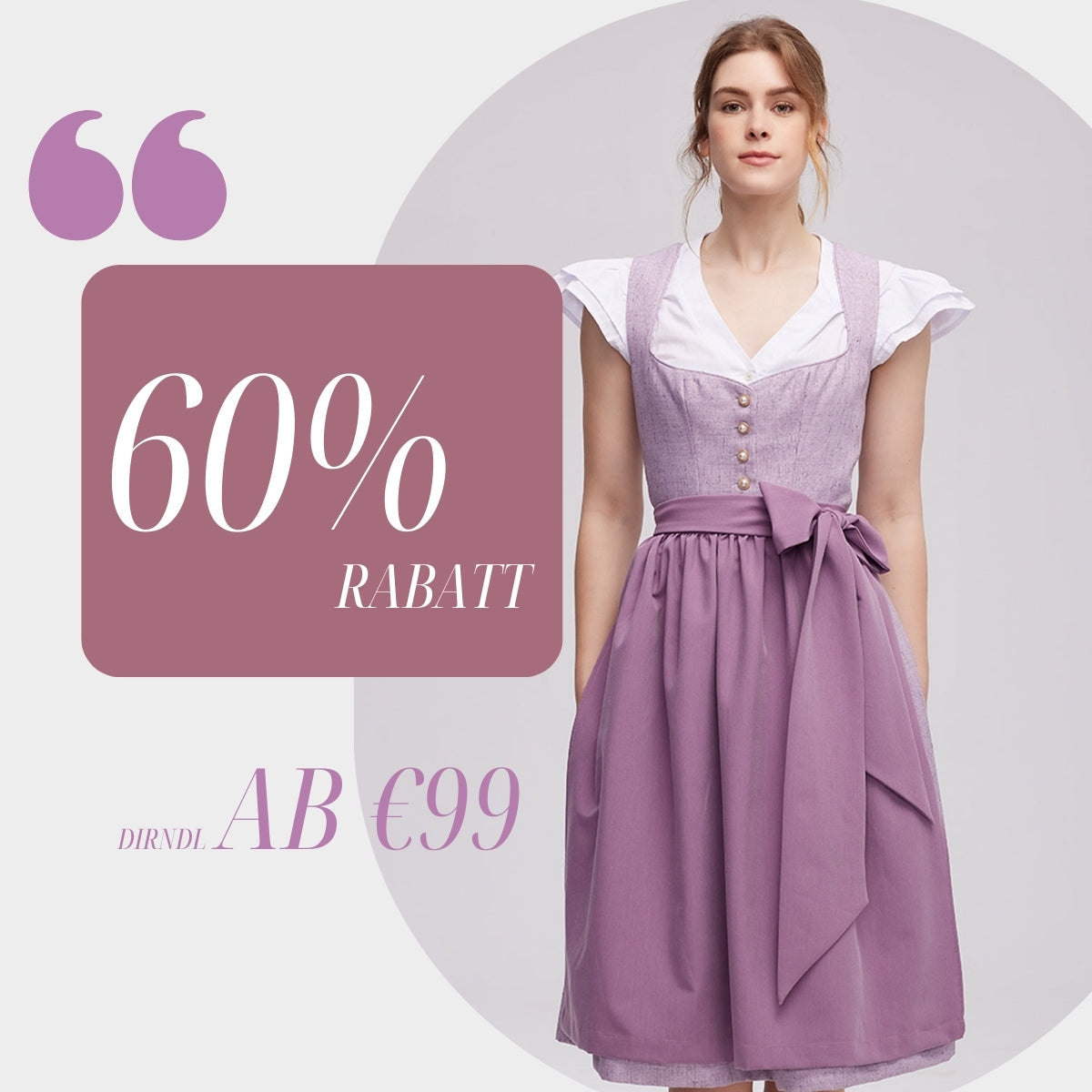 Dirndl Fliederfarben und Lila: Ein Hauch von Romantik für das Münchener Oktoberfest