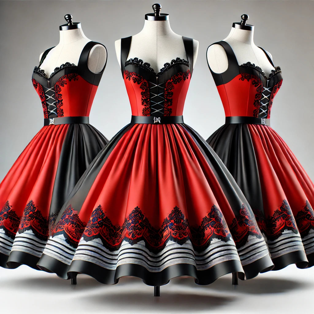 Die Faszination der roten, schwarzen und bunten Dirndl