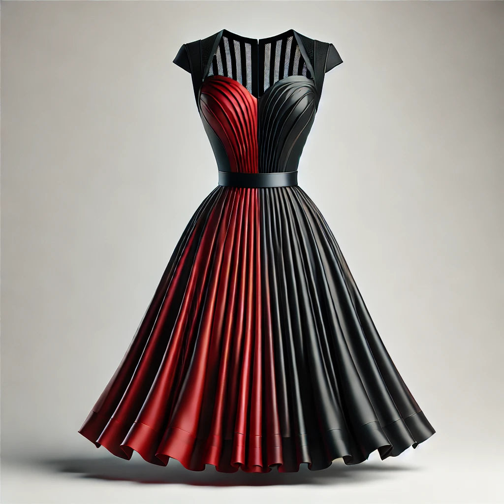 Dirndl Midi Schwarz Rot: Stil, Eleganz und Emotionen in einem Kleid