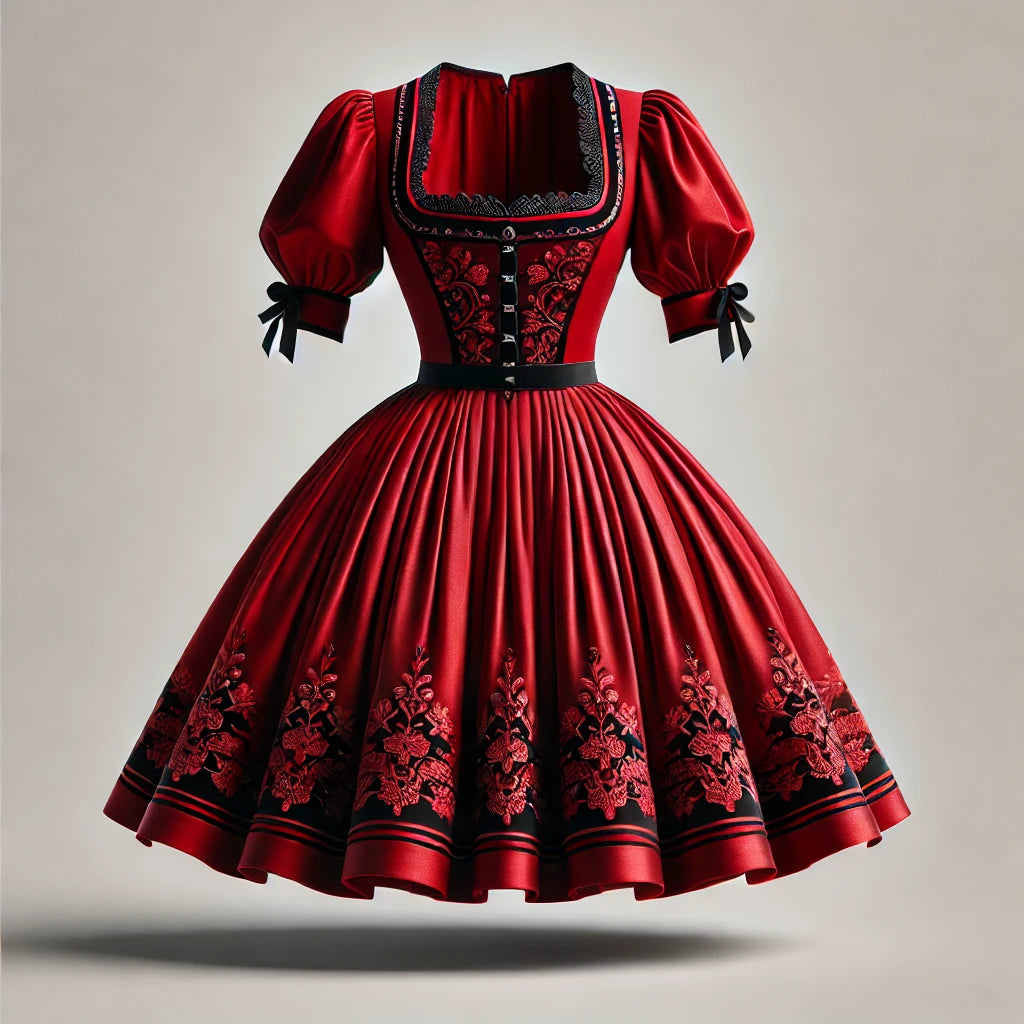 Dirndl in Rot: Ein Symbol für Leidenschaft und Eleganz