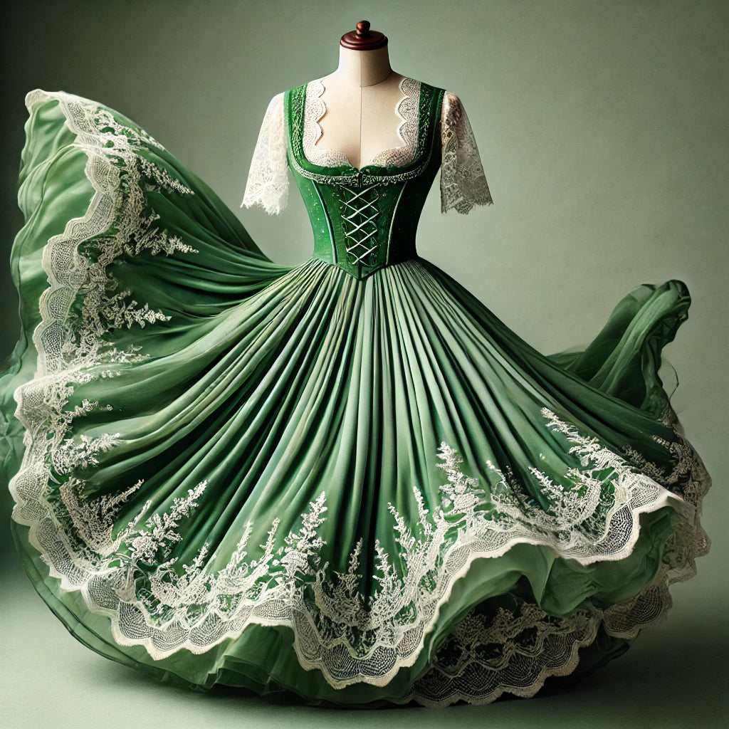 Die Schönheit der grünen Dirndl