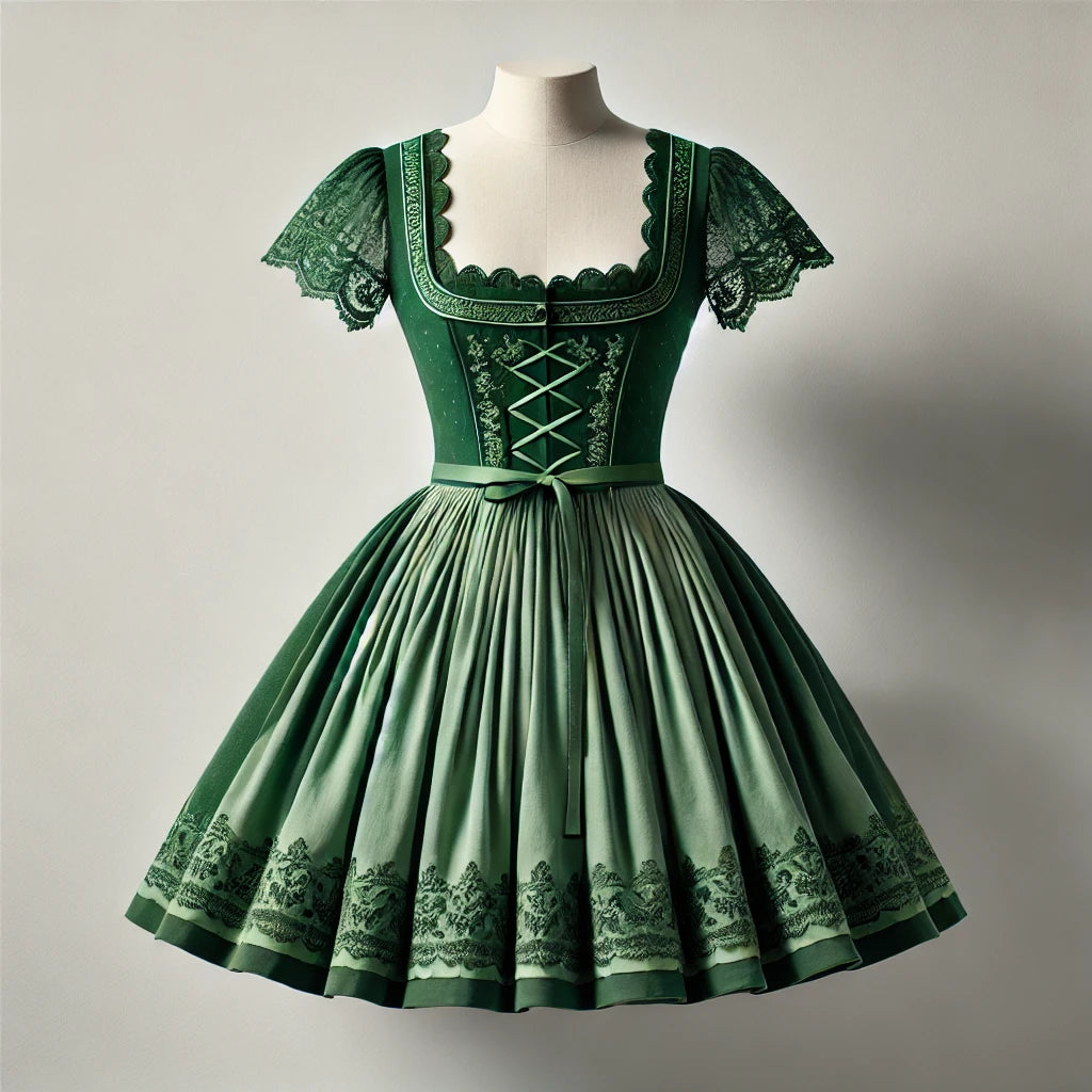 Die Faszination der grünen Dirndl - Eine Reise in die Welt der Eleganz und Lebendigkeit