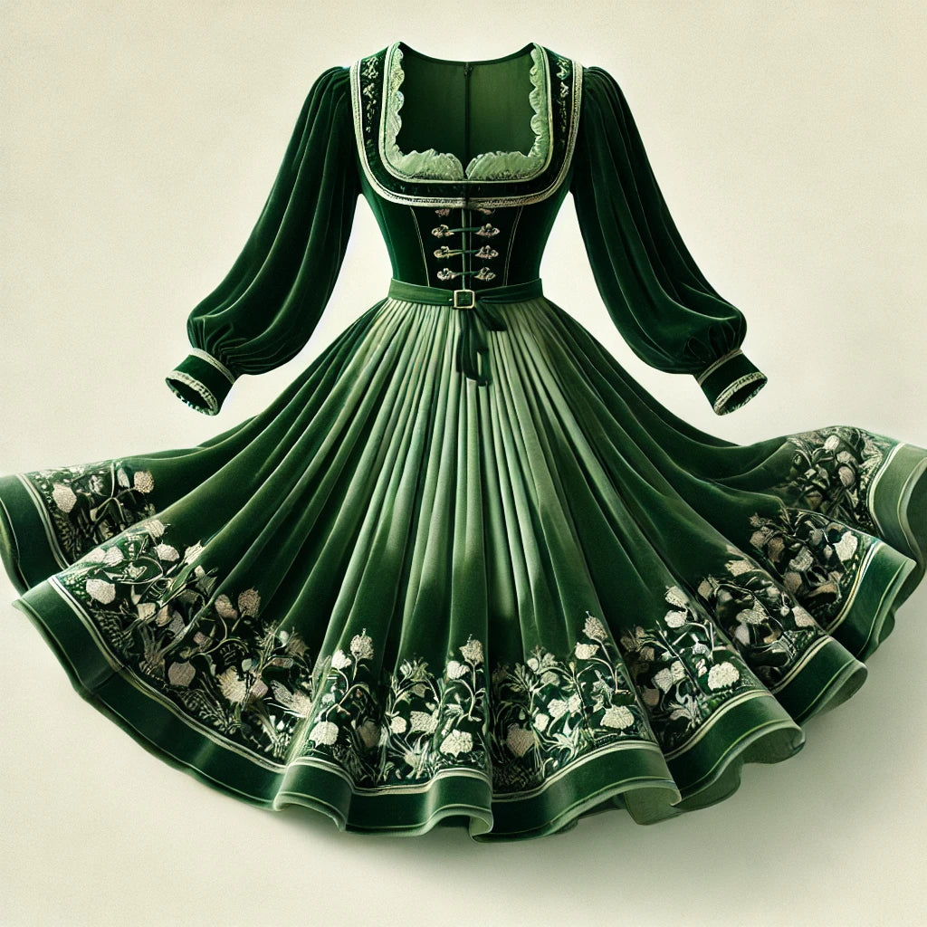 Die Schönheit der grünen Dirndl - Eine Reise in die Welt der Eleganz und Naturverbundenheit