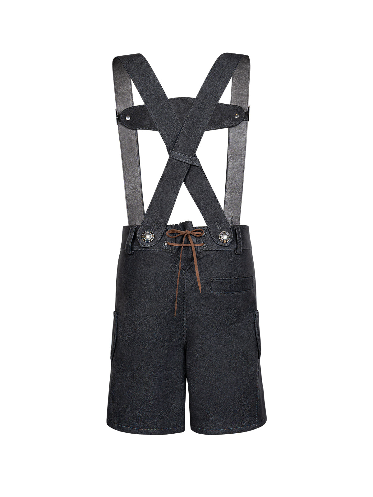 KINDER LEDERHOSE NORMA IN SCHWARZGRAU