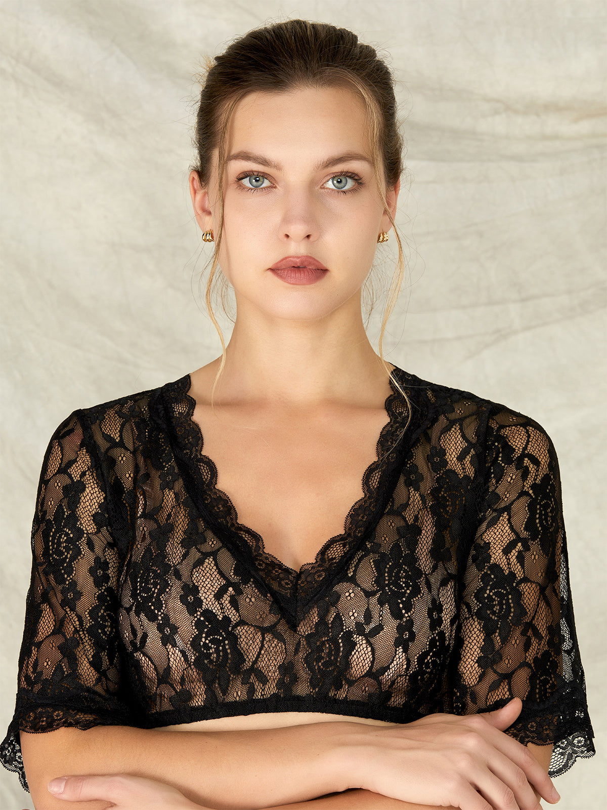 DIRNDLBLUSE - ANETTE IN SCHWARZ