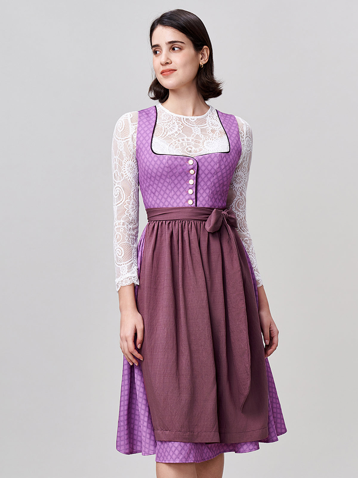 Charming Dirndl LILA by DANIELA Purple Grace dirndl 70cm sale