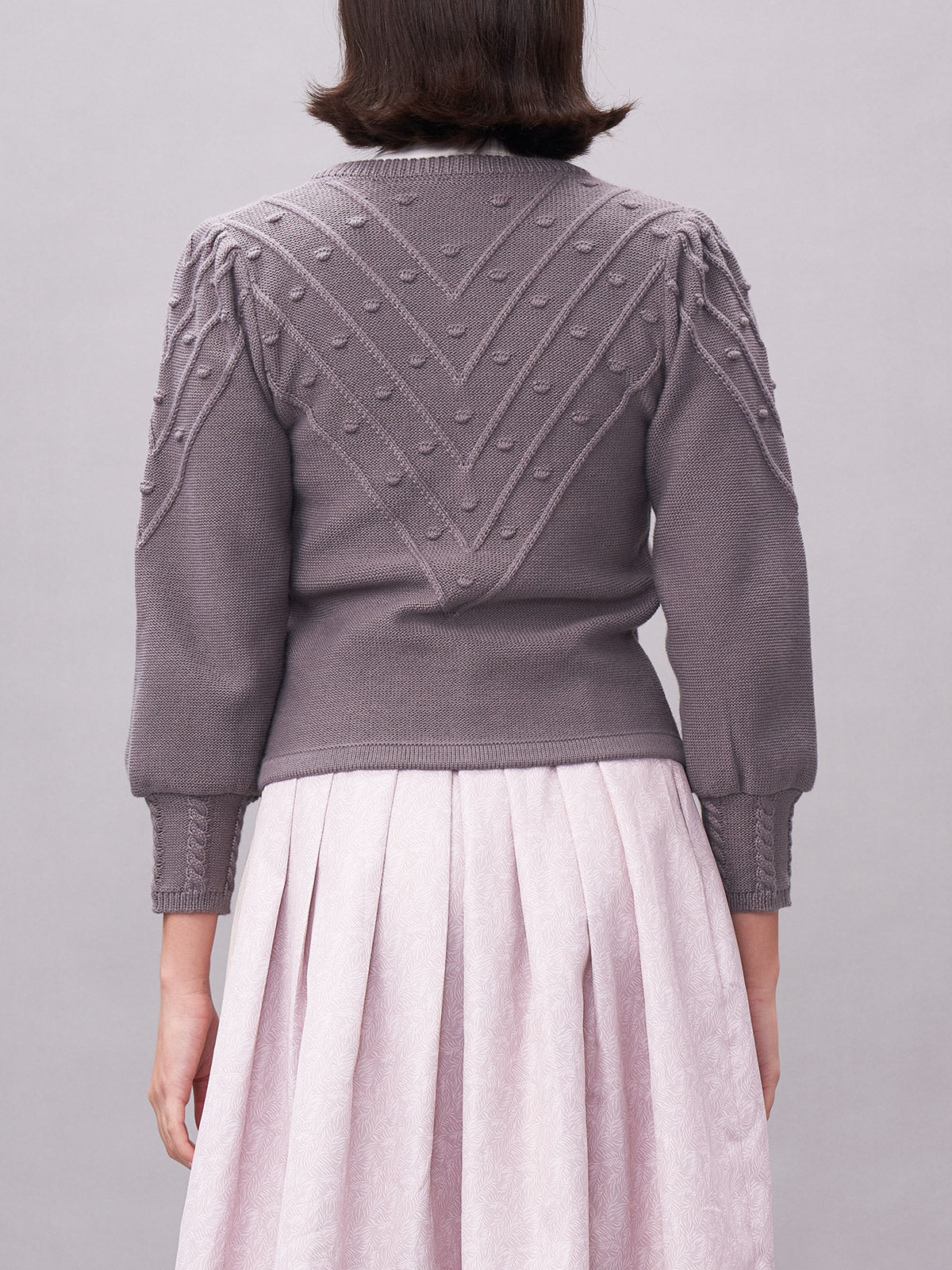 STRICKJACKE - RENATA IN GREY