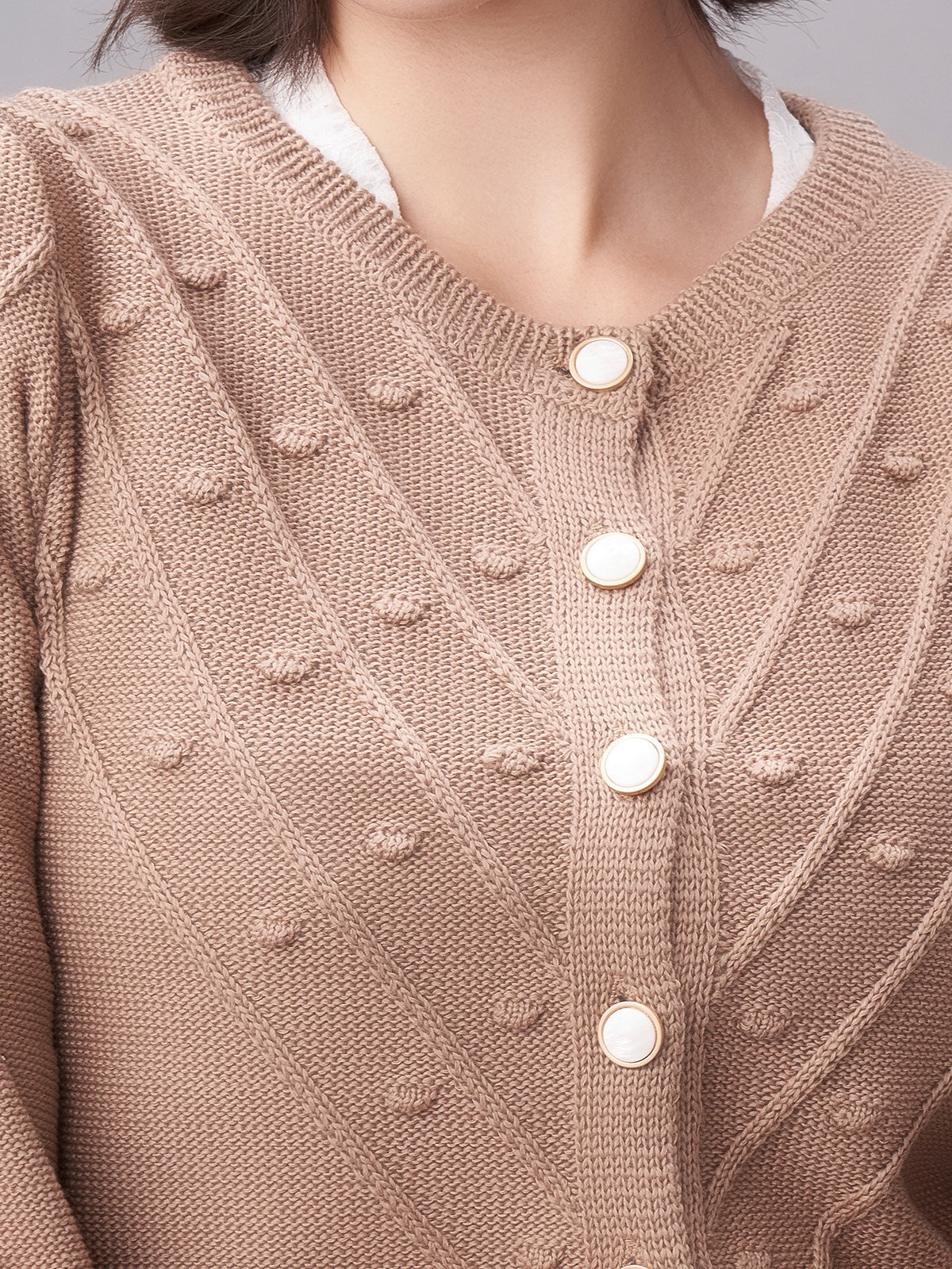 STRICKJACKE - RENATA IN BROWN