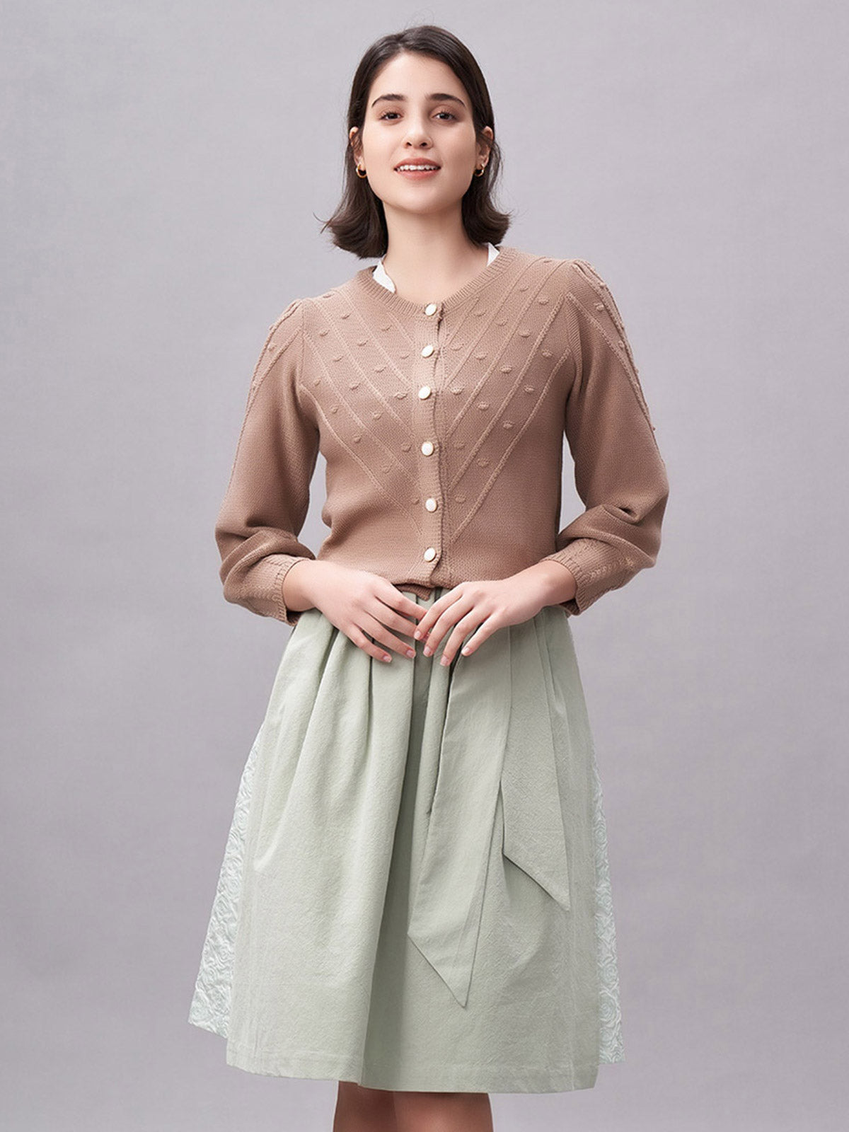 STRICKJACKE - RENATA IN BROWN