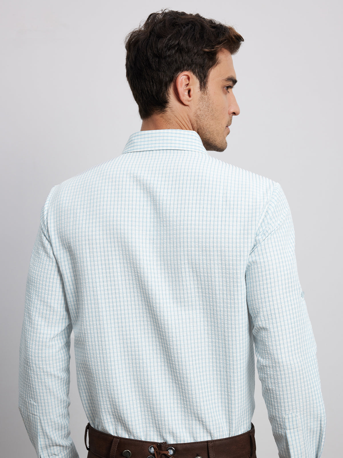 HERRENHEMD LENZ TAUBENBLAU