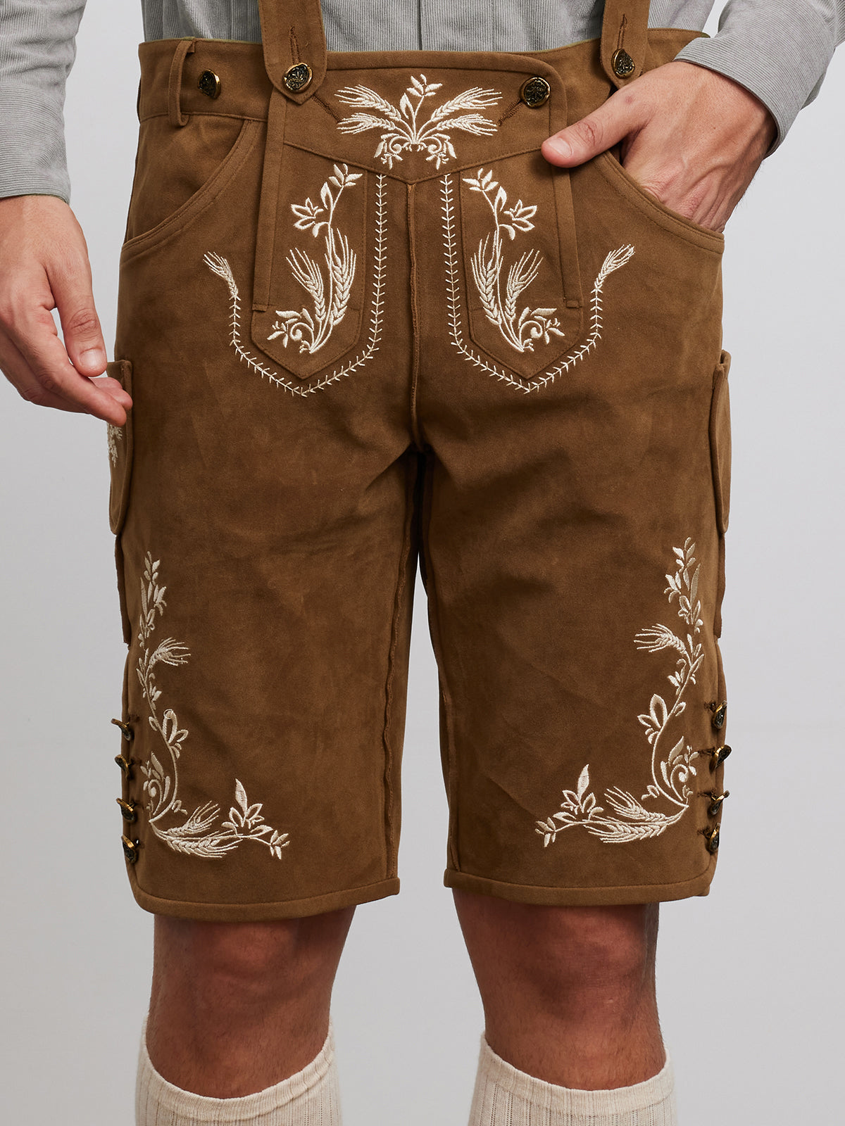 LEDERHOSE NORMAN IN ANTIBRAUNE