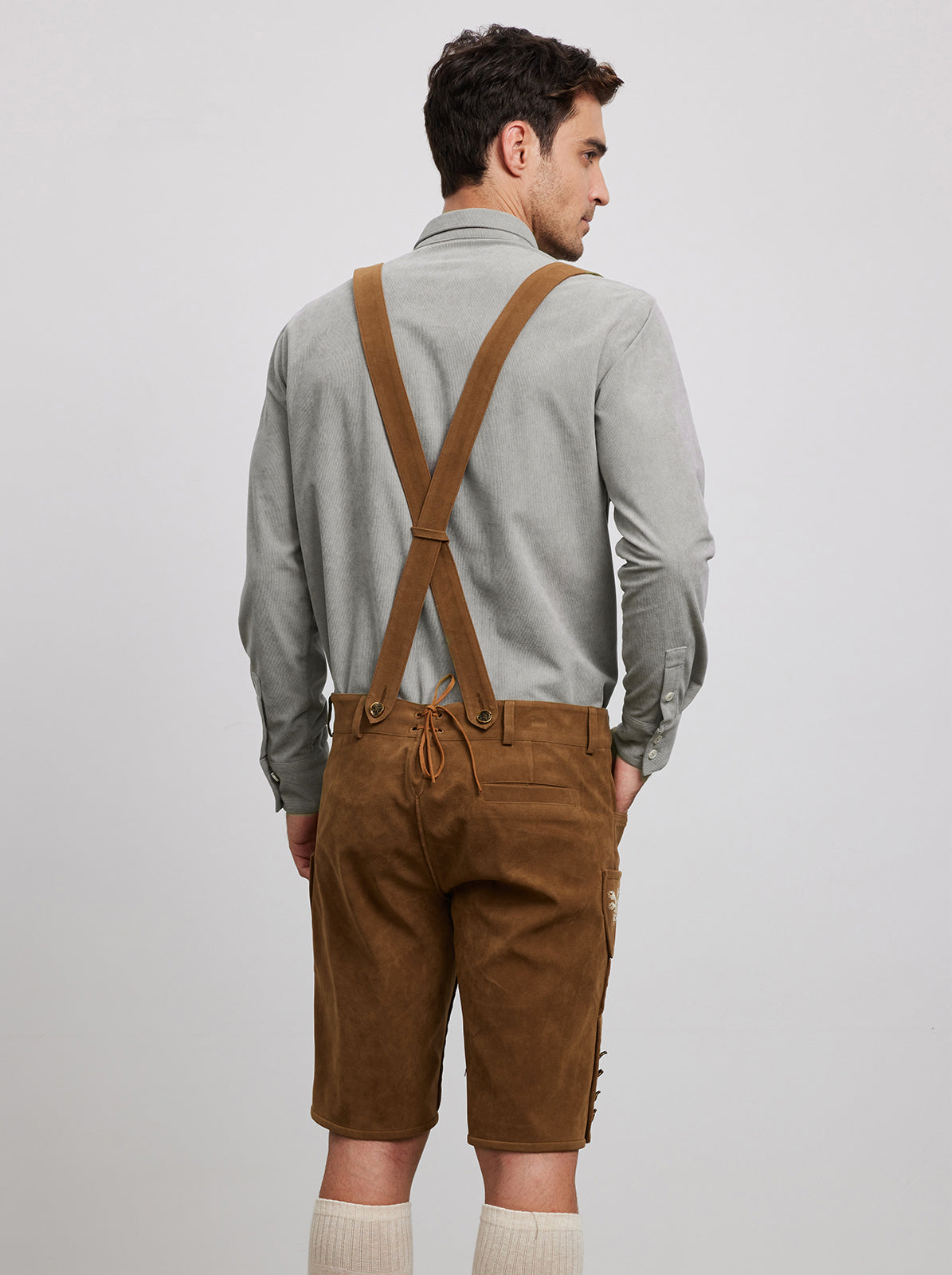 LEDERHOSE NORMAN IN ANTIBRAUNE