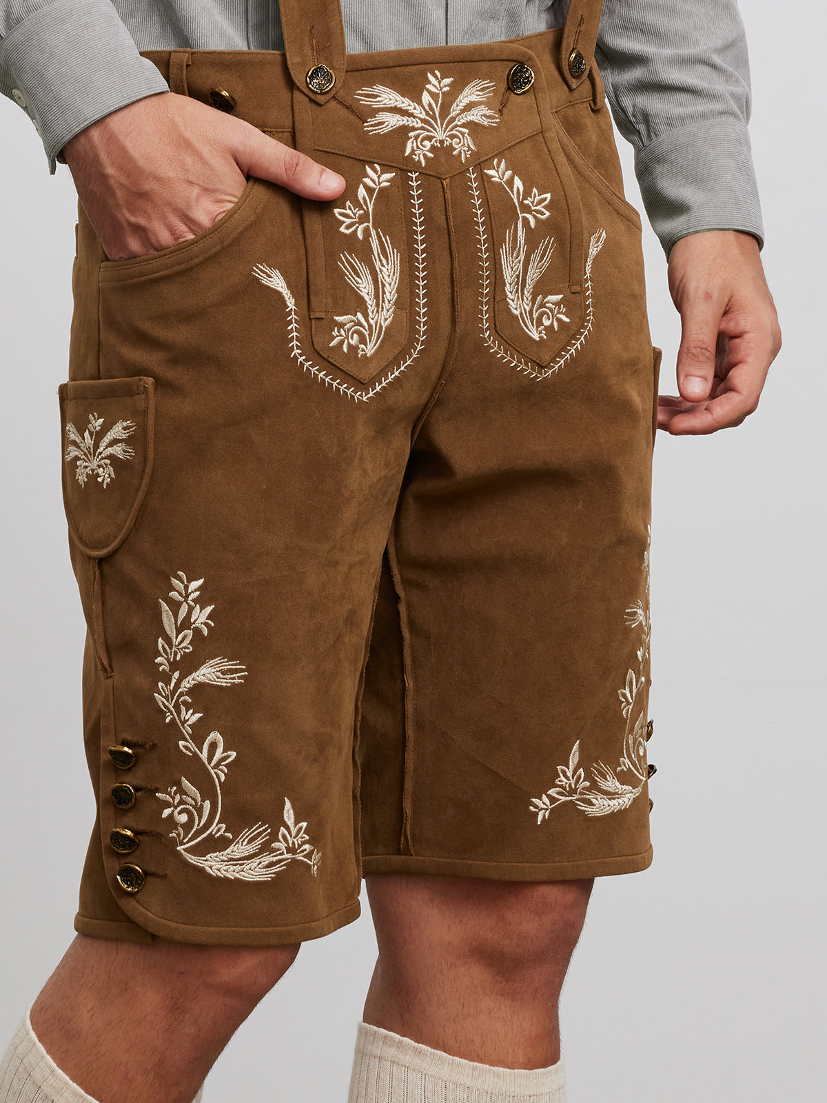 LEDERHOSE NORMAN IN ANTIBRAUNE