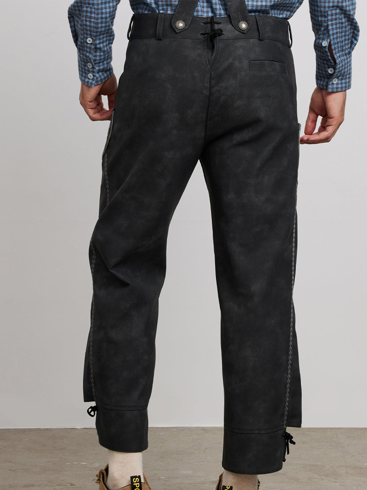 LEDERHOSE THEODOR IN SCHWARZGRAU