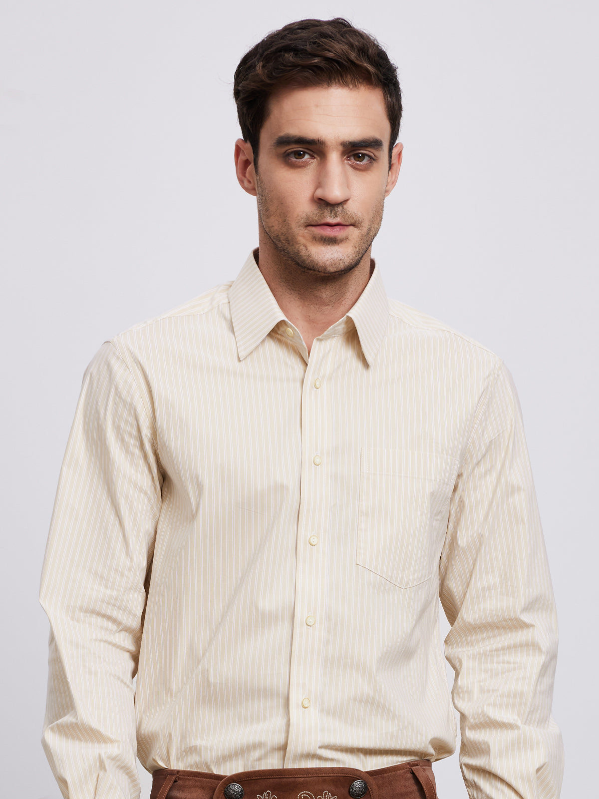 HERRENHEMD LENZ HELLGELB