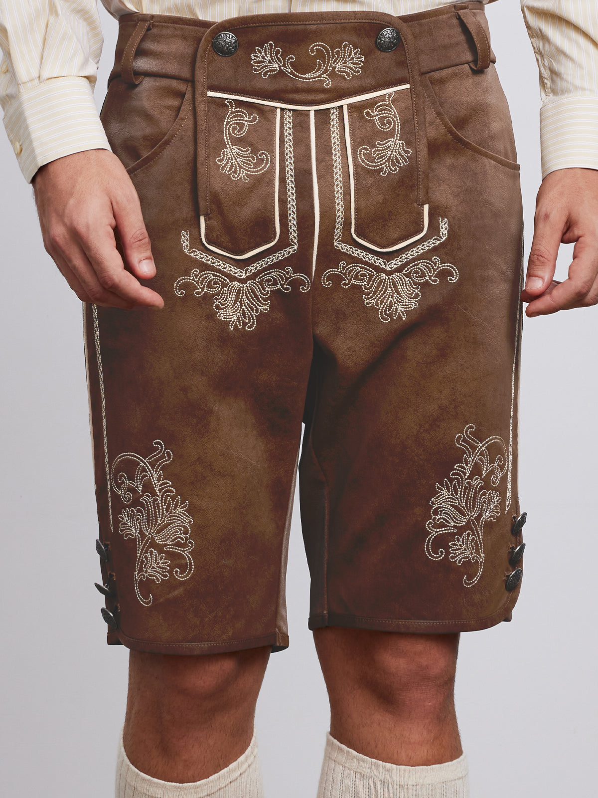 LEDERHOSE TARIUS IN ANTIBRAUNE