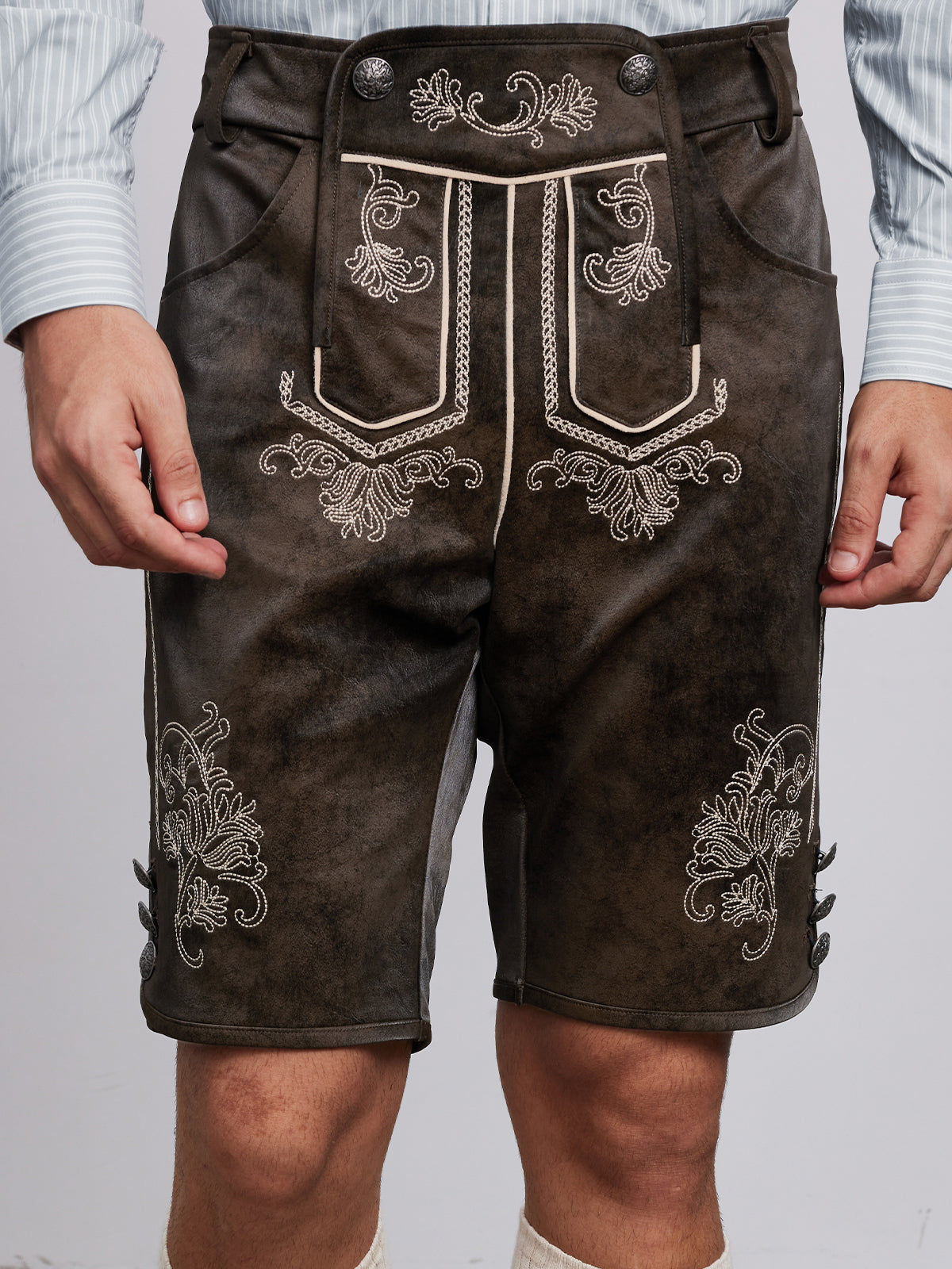 LEDERHOSE TARIUS IN DUNKELBRAUNE