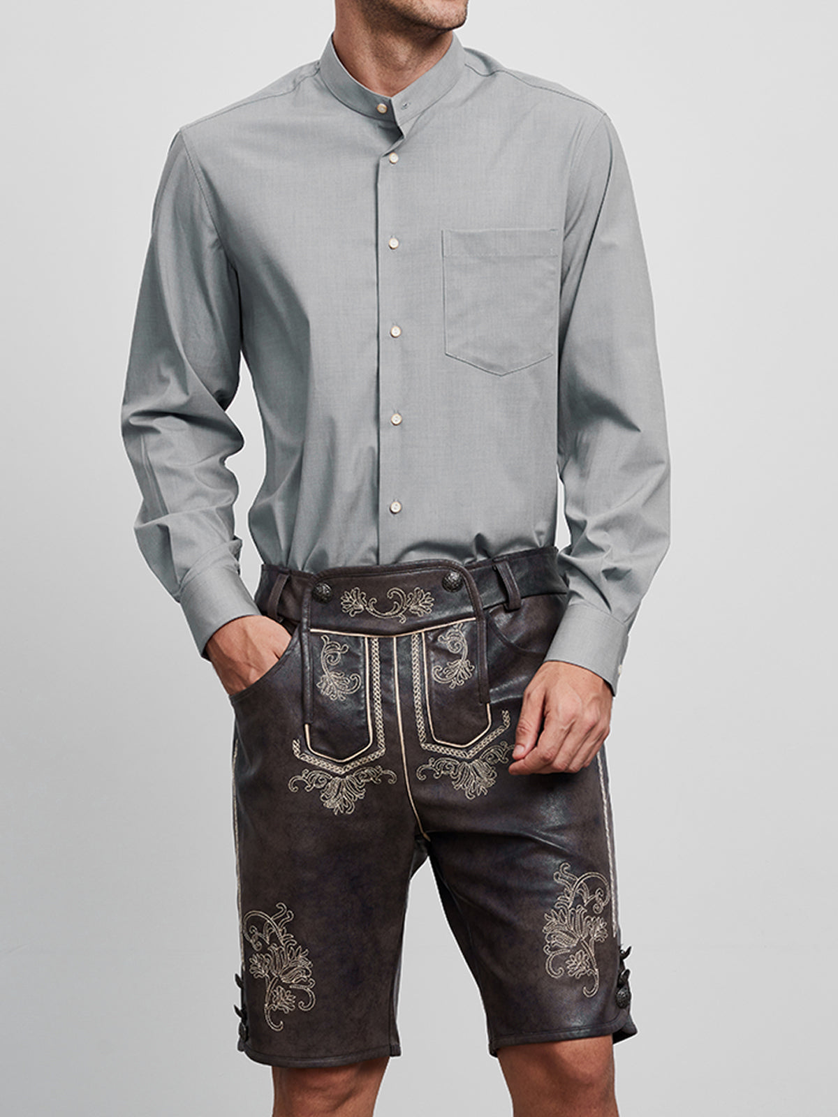 LEDERHOSE TARIUS IN STEINBRAUNE