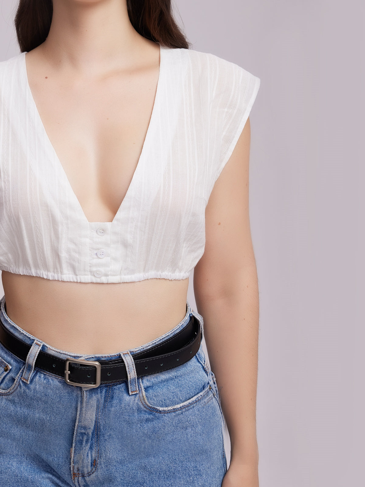 DIRNDLBLUSE - MILANA IN WEISS