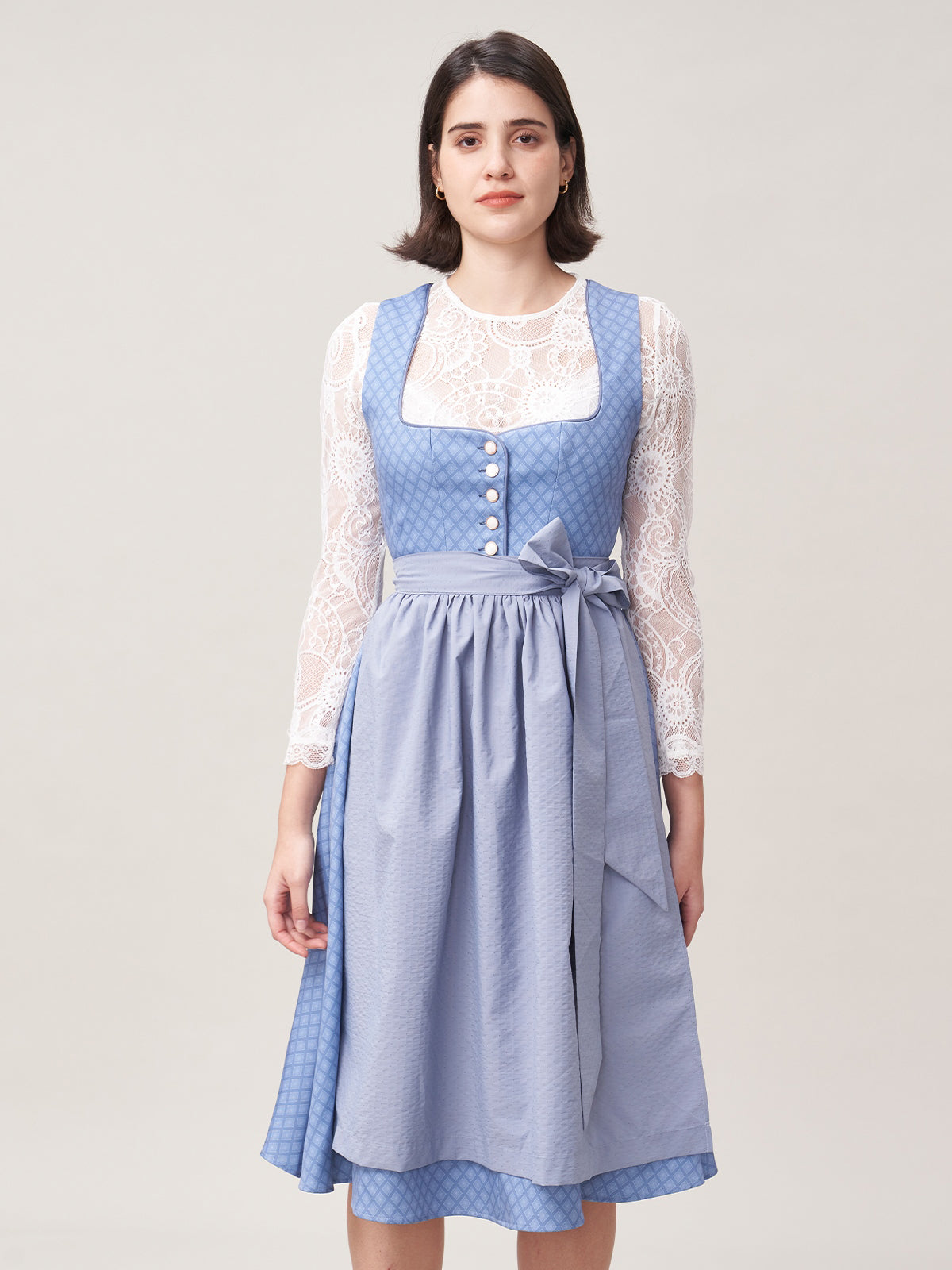 DIRNDL - DANIELA IN HELL BLAU