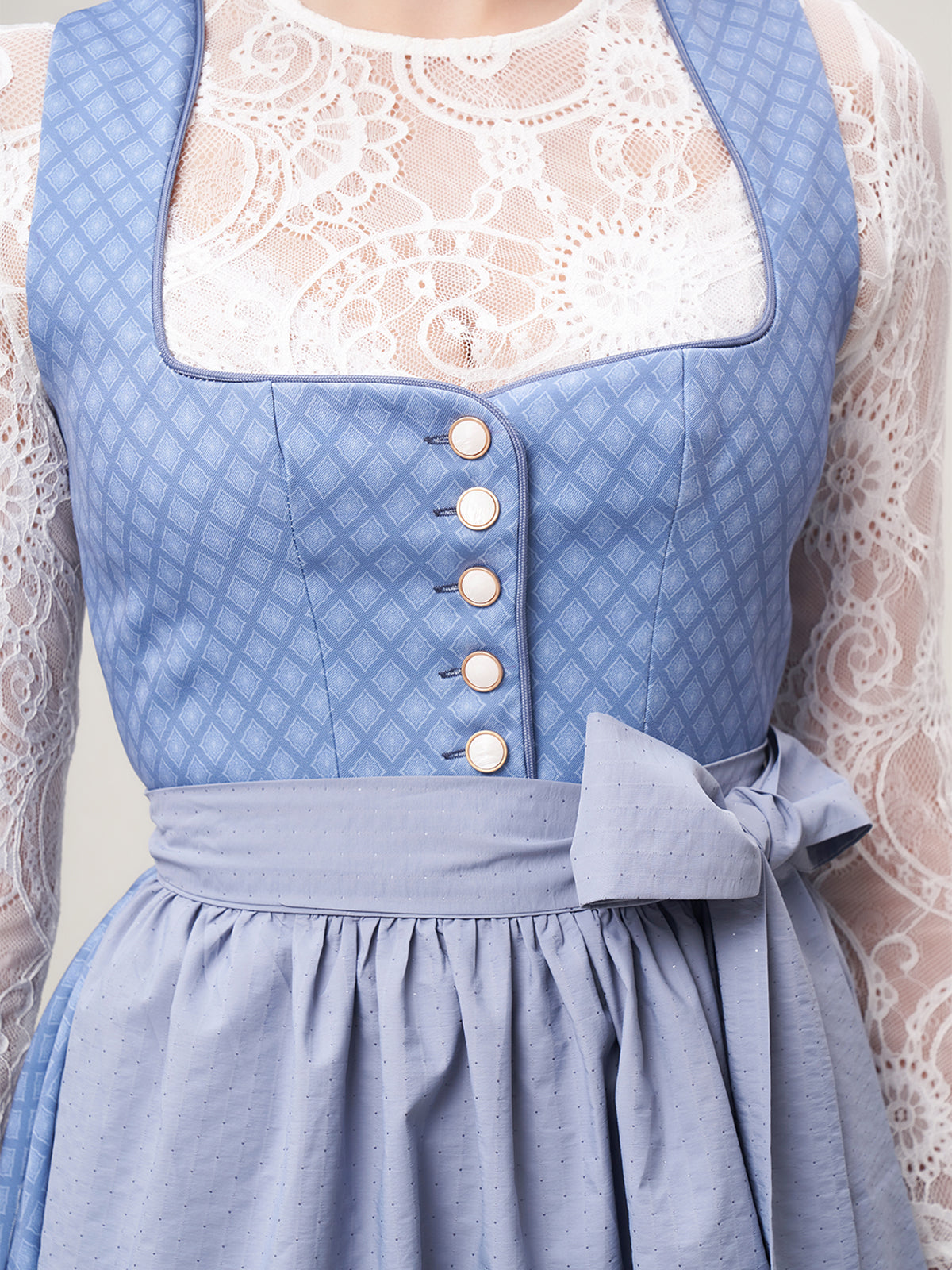 DIRNDL - DANIELA IN HELL BLAU