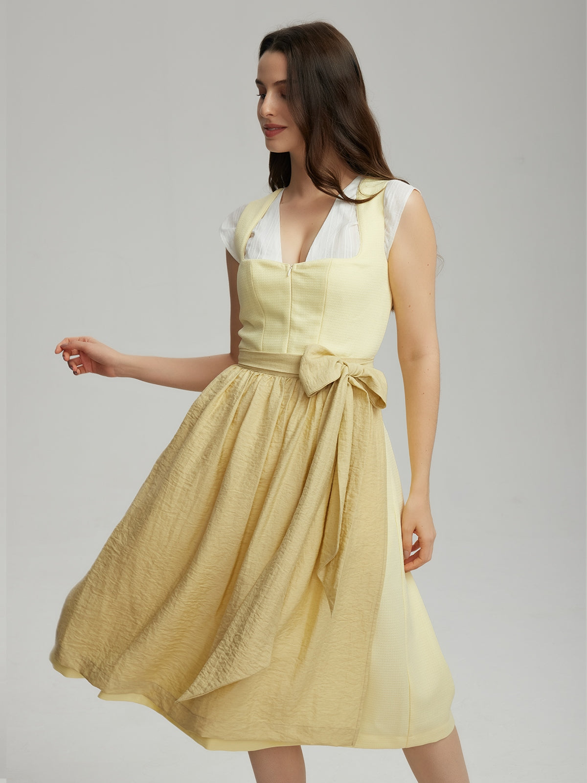 DIRNDL - CAMILLE IN LIME YELLOW