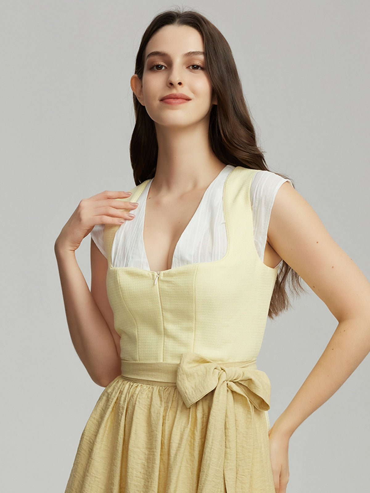 DIRNDL - CAMILLE IN LIME YELLOW